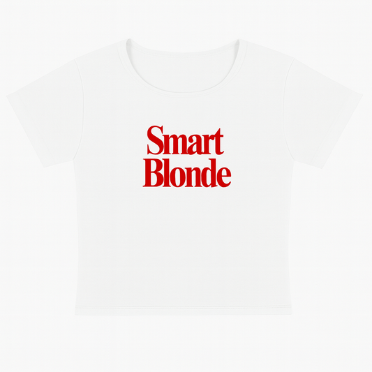 SMART BLONDE - CROPPED TEE