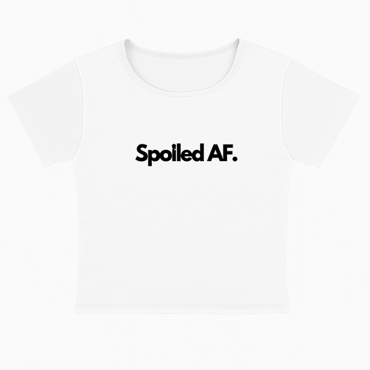 I'M SPOILED - CROPPED TEE