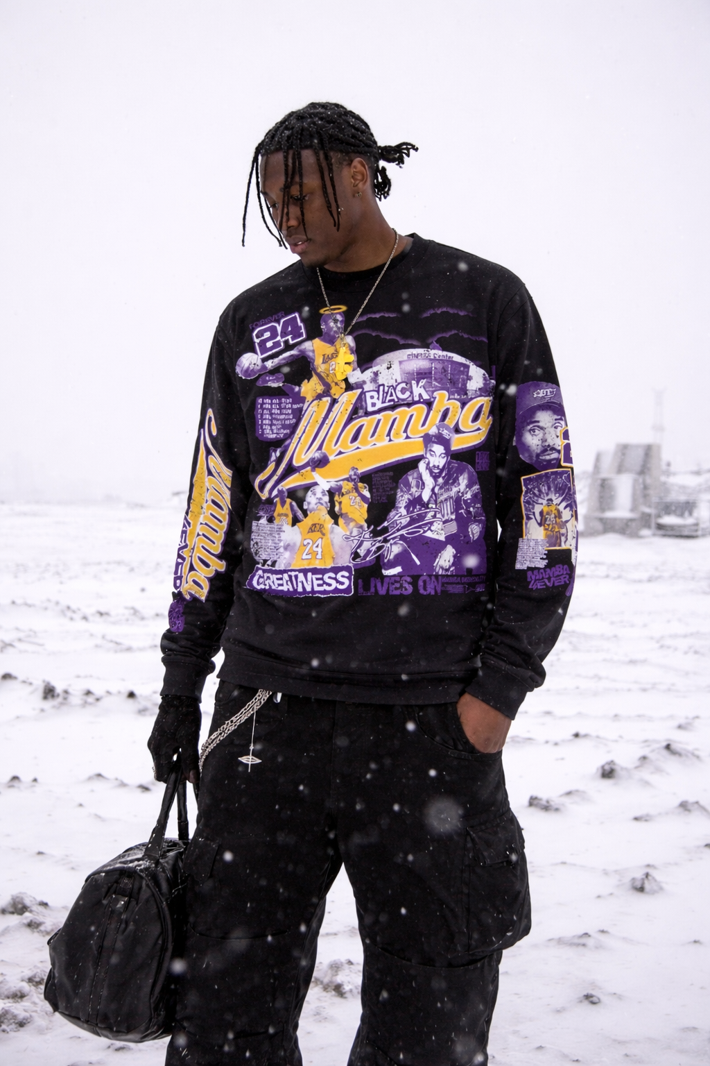 BLACK MAMBA- GRAPHIC TEE (LS)