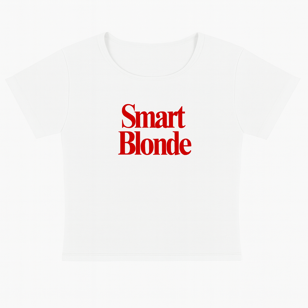 SMART BLONDE - CROPPED TEE