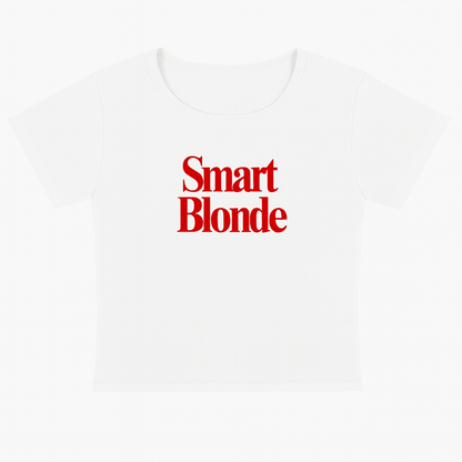 SMART BLONDE - CROPPED TEE
