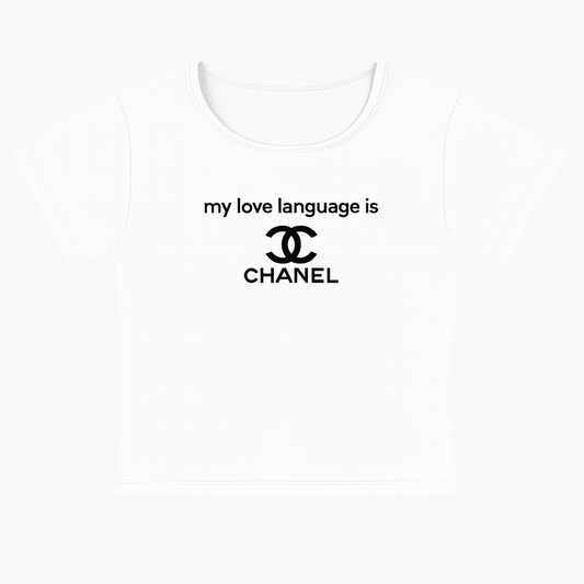 LOVE LANGUAGE CHANEL  - CROPPED TEE