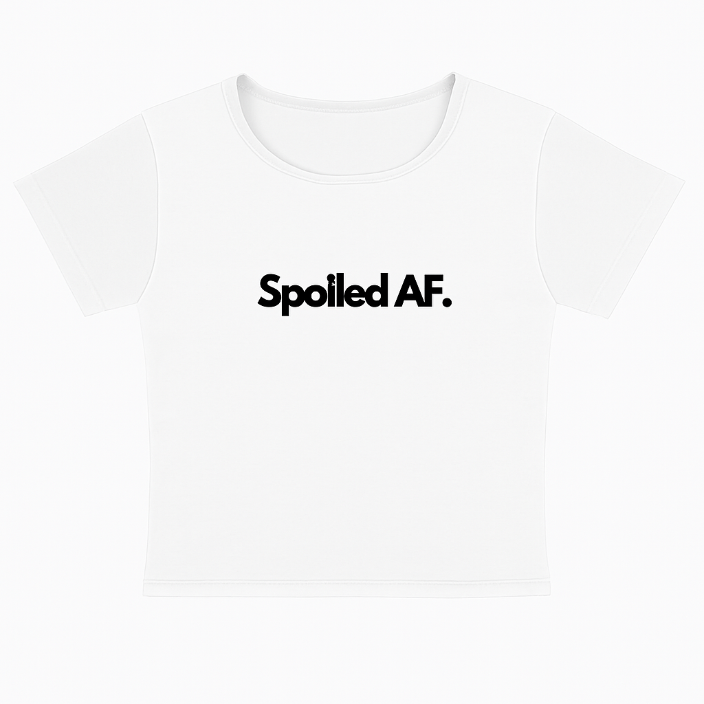 I'M SPOILED  - CROPPED TEE