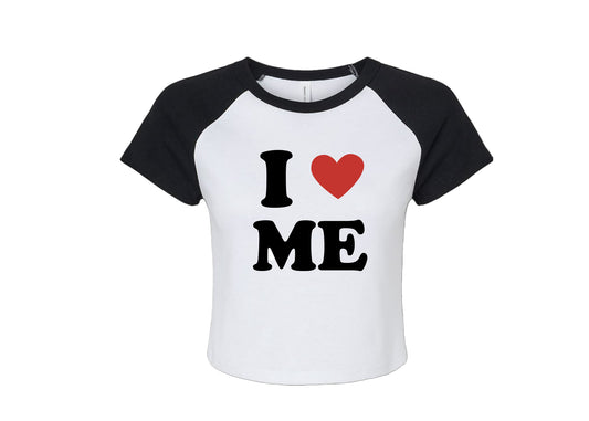 I LOVE ME - CROPPED TEE