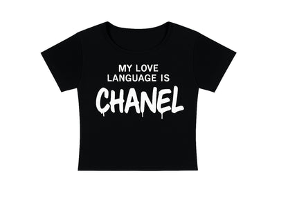 CHANEL GRAFFITI- CROPPED TEE