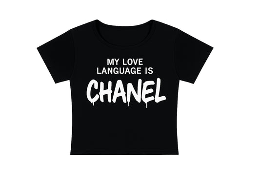 CHANEL GRAFFITI- CROPPED TEE