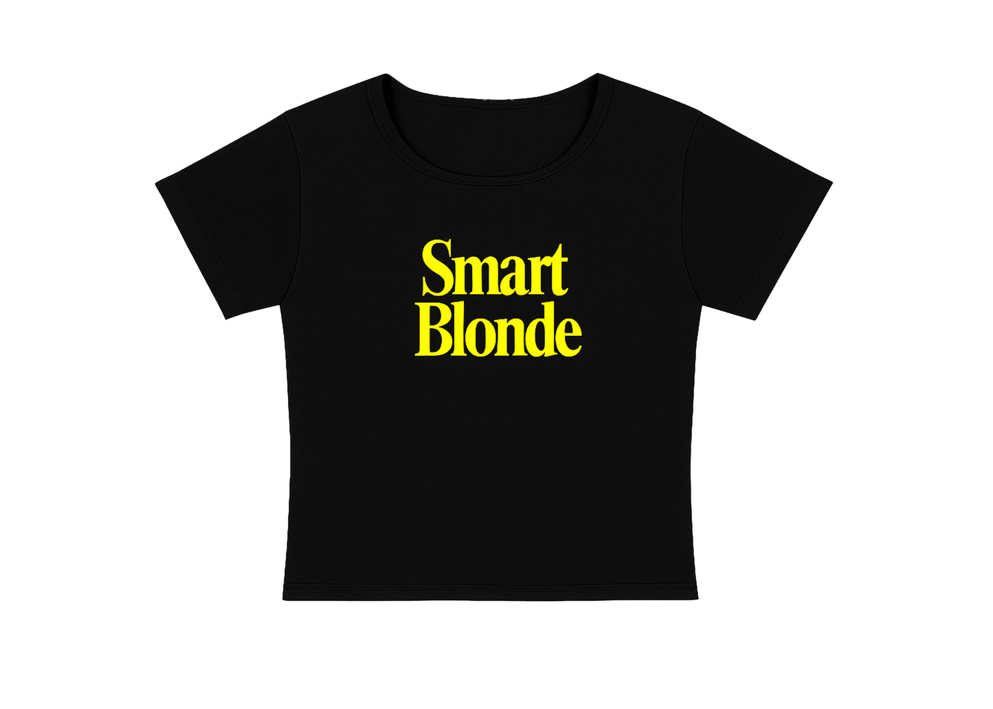 SMART BLONDE - CROPPED TEE