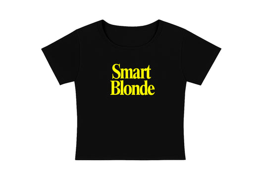 SMART BLONDE - CROPPED TEE